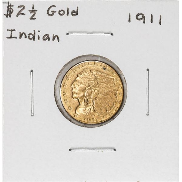 1911 $2 1/2 Indian Head Quarter Eagle Gold Coin