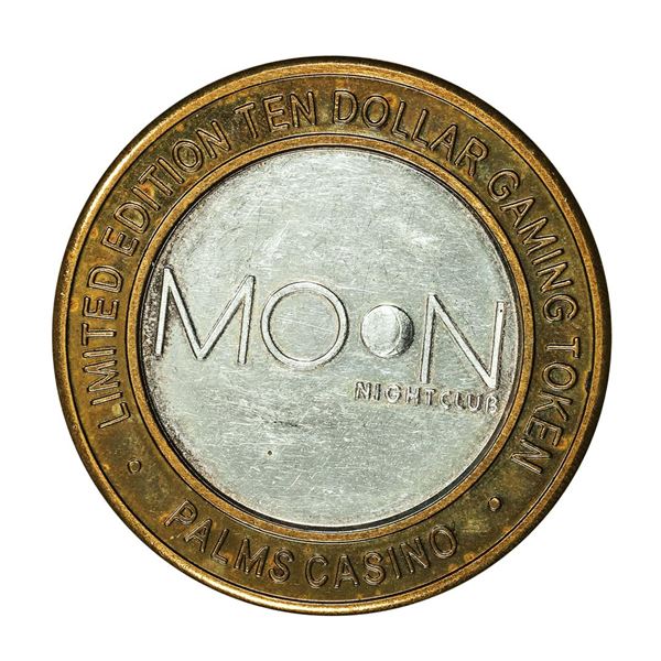 .999 Silver Palms Casino Las Vegas Nevada $10 Limited Edition Gaming Token