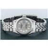 Image 8 : Rolex Ladies Stainless Steel Slate Grey Diamond Datejust Wristwatch With Rolex Box