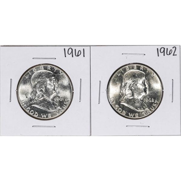 Lot of 1961-1962 Franklin Half Dollar Coins