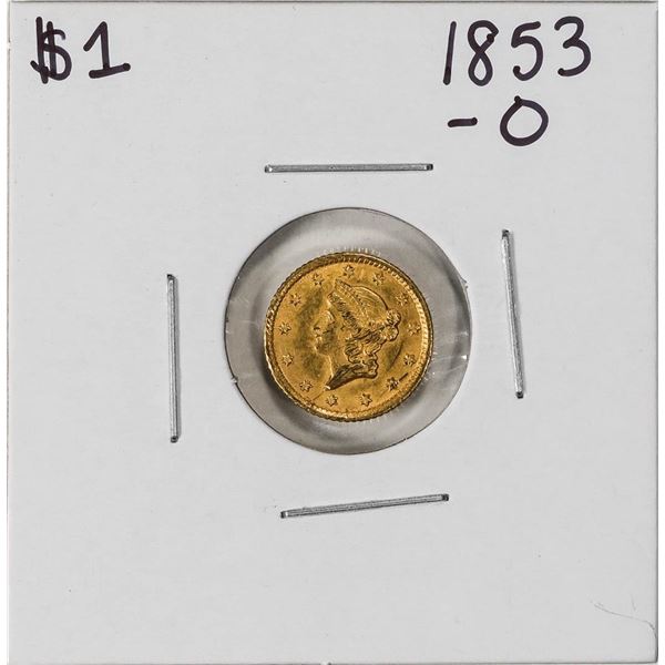 1853-O Type 1 $1 Liberty Head Gold Dollar Coin