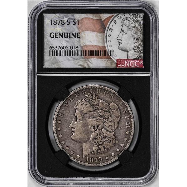 1878-S $1 Morgan Silver Dollar Coin NGC Genuine