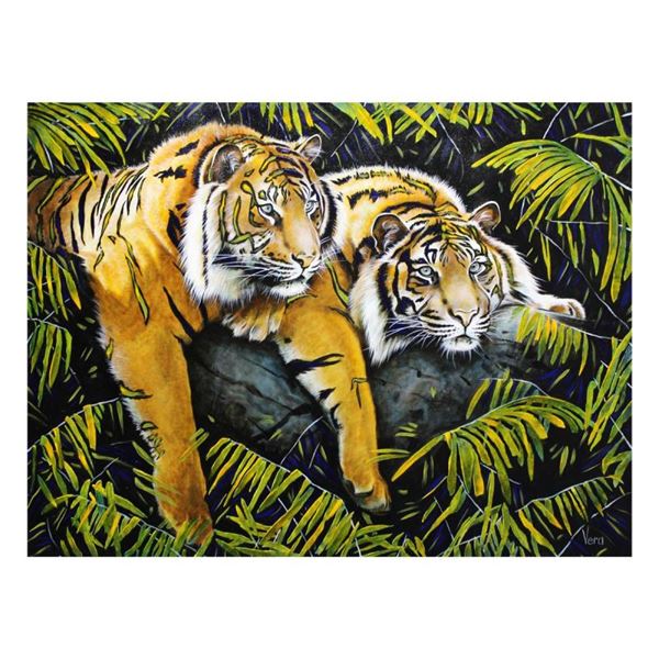 Vera Goncharenko "Chilling" Limited Edition Giclee On Canvas