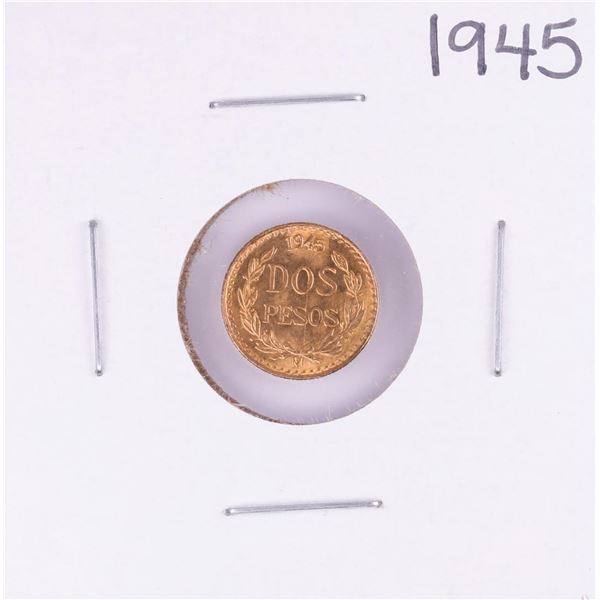 1945 Mexico Dos Pesos Gold Coin