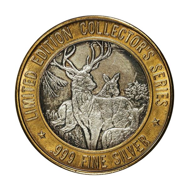 .999 Fine Silver Deadwood, South Dakota $10 Limited Edition Gaming Token