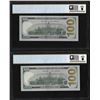 Image 2 : (2) Consec. 2017A $100 Federal Reserve Bank Notes PCGS Gem Unc. 65PPQ Fancy Serial