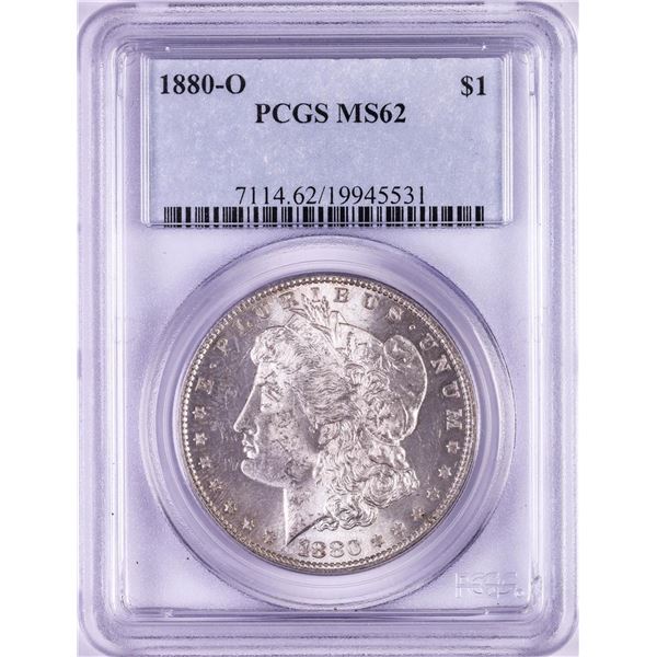 1880-O $1 Morgan Silver Dollar Coin PCGS MS62