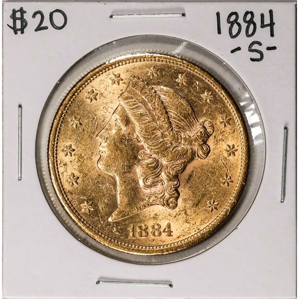 1884-S $20 Liberty Head Double Eagle Gold Coin