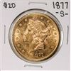 Image 1 : 1877-S $20 Liberty Head Double Eagle Gold Coin
