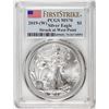 Image 1 : 2019-(W) $1 American Silver Eagle Coin PCGS MS70 First Strike West Point Mint
