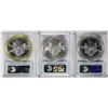 Image 3 : Lot of 2011-P/S/W $1 American Silver Eagle Coins PCGS MS69 First Strike