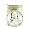 Image 1 : Roll of (20) Brilliant Uncirculated 1963 Franklin Half Dollar Coins