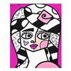 Image 1 : Romero Britto "Why" Limited Edition Giclee On Canvas