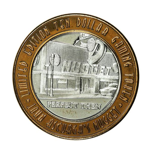 .999 Silver John Ascuaga's Nugget Sparks, Nevada $10 Limited Edition Gaming Token