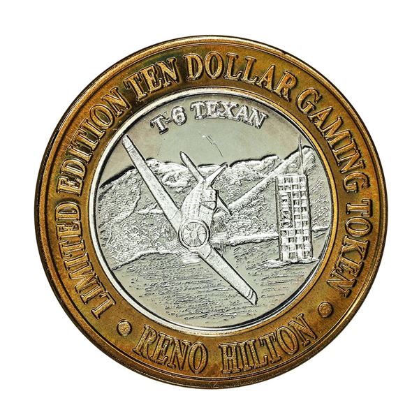 .999 Silver Reno Hilton Nevada $10 Casino Limited Edition Gaming Token