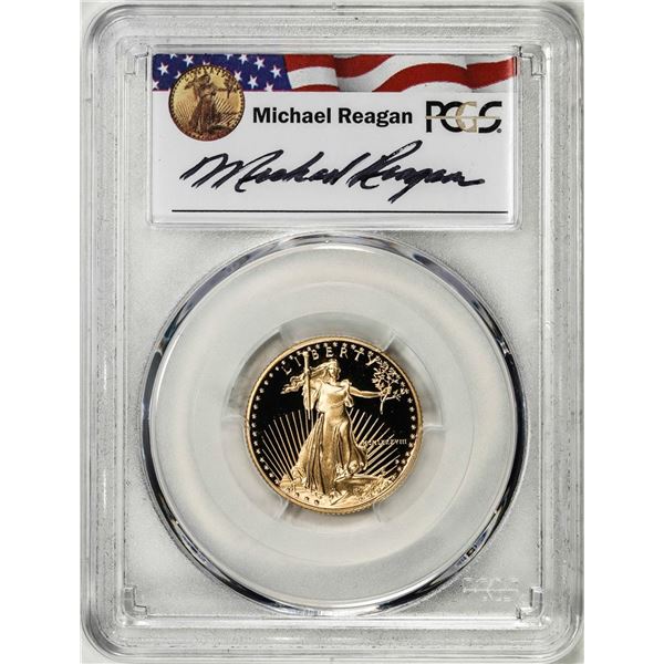 1988-P $10 Proof American Gold Eagle Coin PCGS PR69DCAM Reagan Legacy Series Signed