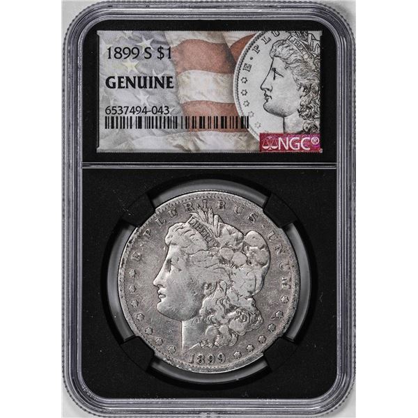 1899-S $1 Morgan Silver Dollar Coin NGC Genuine