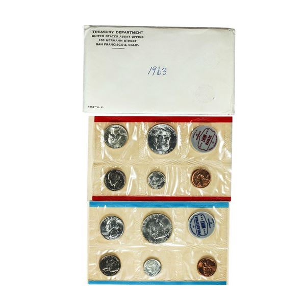 1963 P & D United States Uncirculated Mint Set