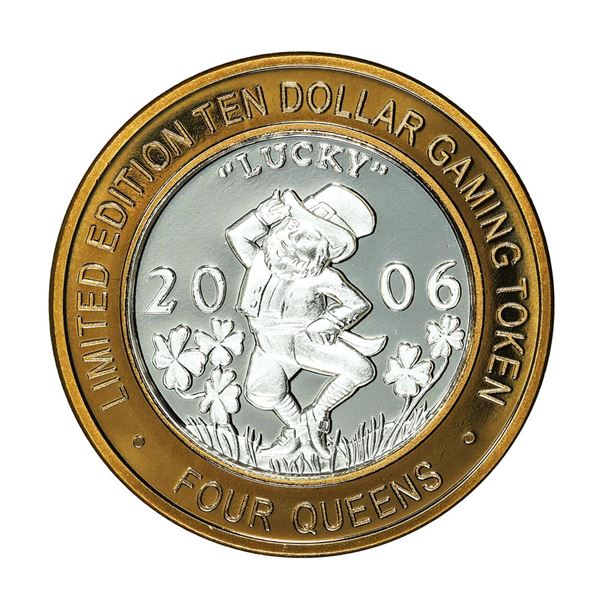 .999 Silver Four Queens Casino Hotel Las Vegas $10 Limited Edition Gaming Token