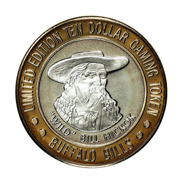 .999 Silver Buffalo Bills Resort & Casino Primm, NV $10 Limited Edition Gaming Token