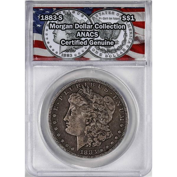 1883-S $1 Morgan Silver Dollar Coin ANACS Genuine