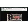 Image 1 : 1875 Fifth Issue 50 Cent Fractional Currency Note Fr.1381 Legacy Choice About New 58