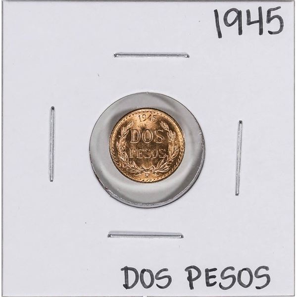 1945 Mexico Dos Pesos Gold Coin