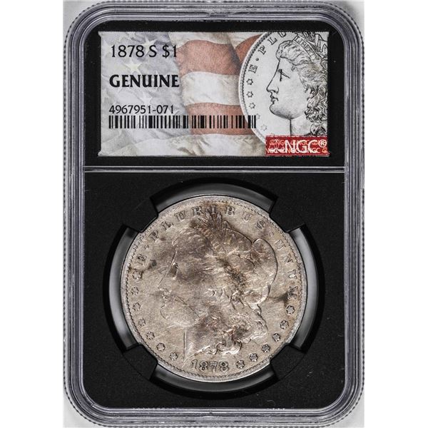 1878-S $1 Morgan Silver Dollar Coin NGC Genuine