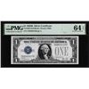Image 1 : 1928B $1 Funnyback Silver Certificate Note Fr.1602 PMG Choice Uncirculated 64EPQ