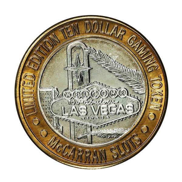 .999 Silver McCarran International Airport Las Vegas, Nevada $10 Limited Gaming Token