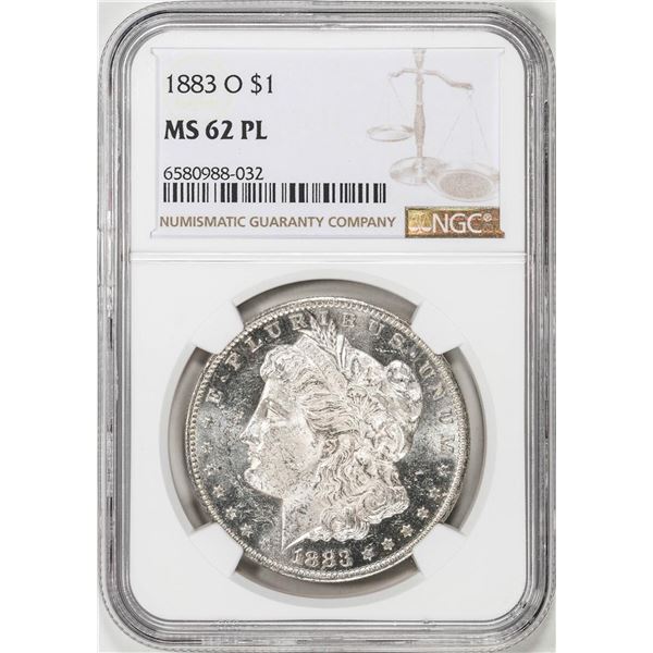 1883-O $1 Morgan Silver Dollar Coin NGC MS62PL