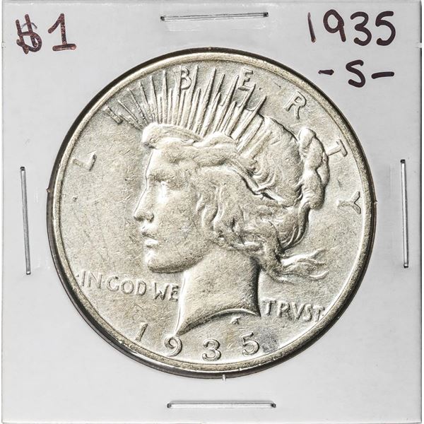 1935-S $1 Peace Silver Dollar Coin