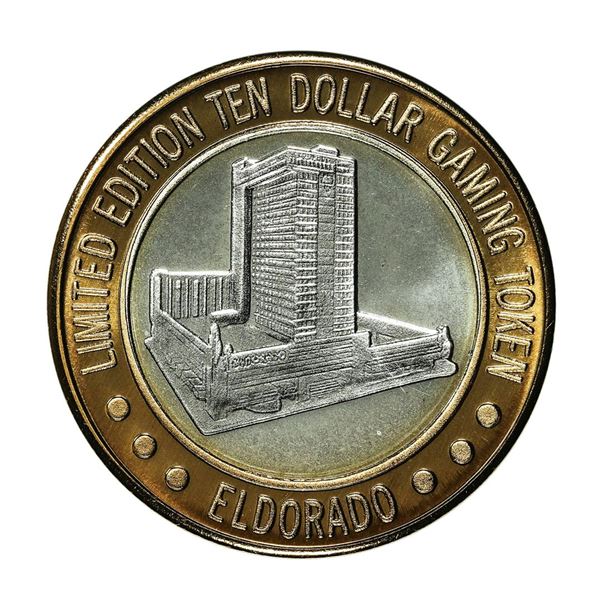 .999 Fine Silver Eldorado Reno, Nevada $10 Limited Edition Gaming Token
