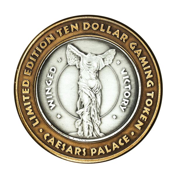 .999 Silver Caesars Palace Las Vegas, Nevada $10 Casino Limited Edition Gaming Token