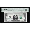 Image 1 : 1969A $1 Federal Reserve Note PMG About Uncirculated 55 Dual Courtesy Autograph