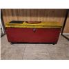 Image 1 : Wooden Chest on Wheels (Calgary Flames Logo)