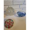 Image 3 : Hand Blown Glass Paperweights x5