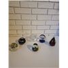 Image 1 : Hand Blown Glass Paperweights x6