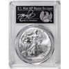 Image 1 : 2021-(S) Ty. 1 $1 American Silver Eagle Coin PCGS MS70 Cleveland Signature FDOI