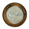 Image 2 : .999 Silver Aladdin Resort Casino $10 Casino Limited Edition Gaming Token