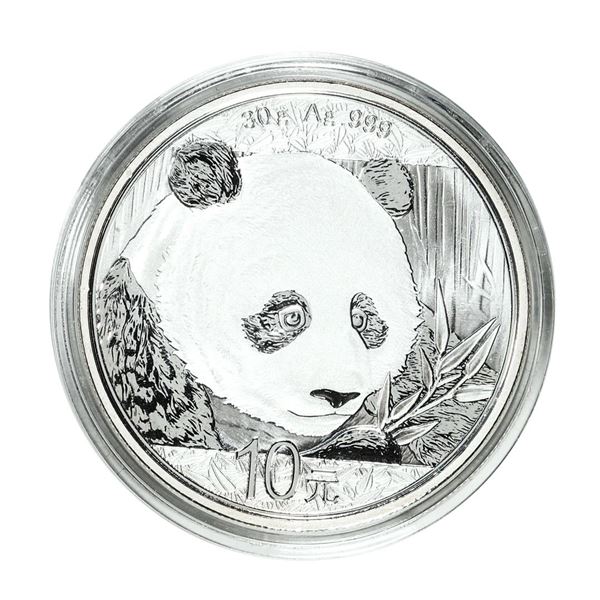 2018 China 10 Yuan Panda Silver Coin