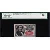 Image 1 : 1874 Fifth Issue 25 Cents Fractional Currency Note Fr.1309 Legacy Choice About New 58