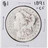 Image 1 : 1891-CC $1 Morgan Silver Dollar Coin