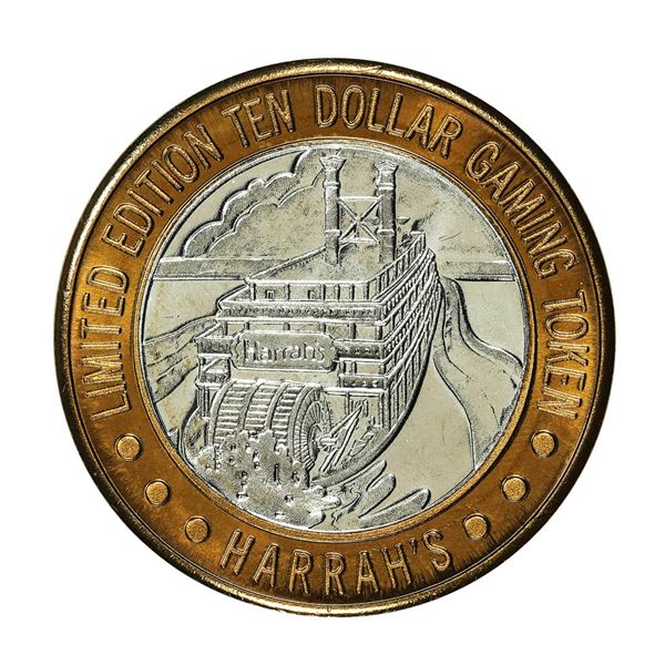 .999 Fine Silver Harrah's Las Vegas, Nevada $10 Casino Limited Edition Gaming Token