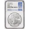 Image 1 : 2019 $1 American Silver Eagle Coin NGC MS70 First Day of Issue