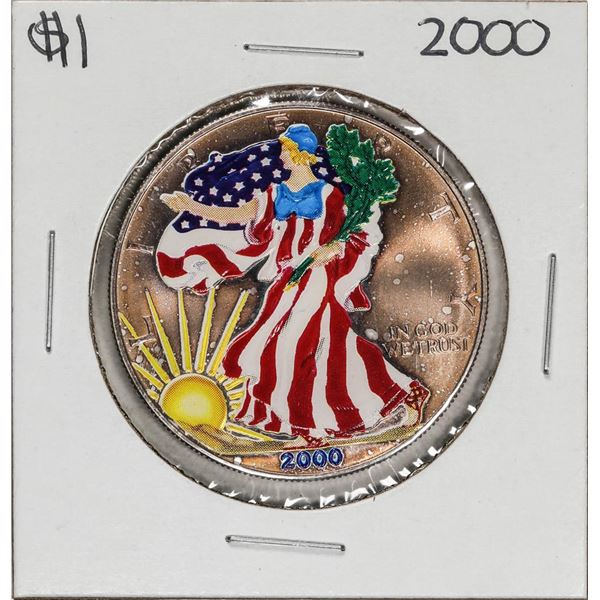 2000 Colorized $1 American Silver Eagle Coin