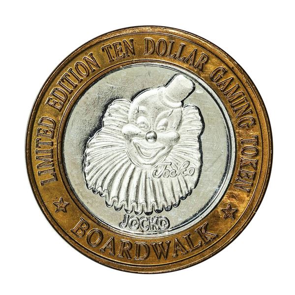 .999 Silver Boardwalk Casino Las Vegas, Nevada $10 Limited Edition Gaming Token