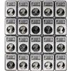 Image 4 : 20th Anniversary Set 1986-2005 $1 Proof American Silver Eagle Coins NGC PF69 Ultra Cameo