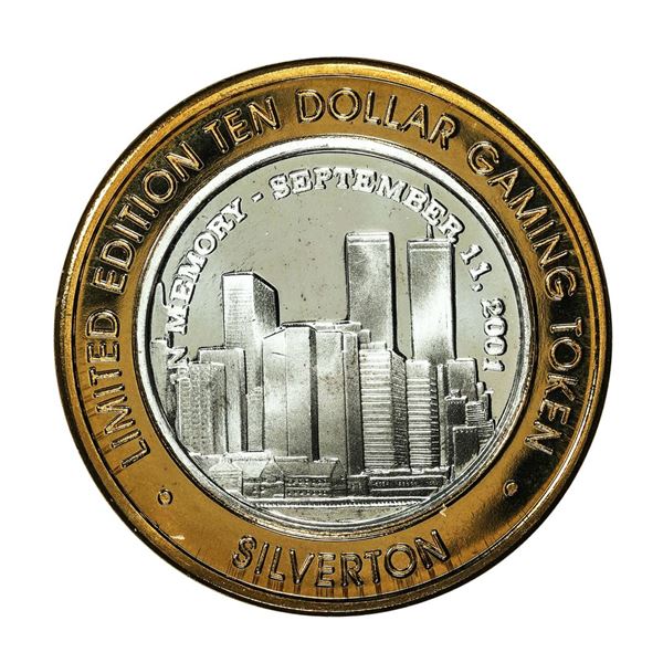 .999 Silver Silverton Casino Las Vegas, NV $10 Casino Limited Edition Gaming Token