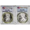 Image 1 : Lot of 2002 & 2003 $1 American Silver Eagle Coins PCGS MS69 First Strike
